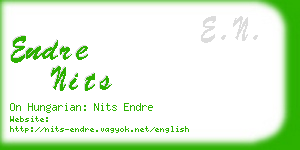 endre nits business card